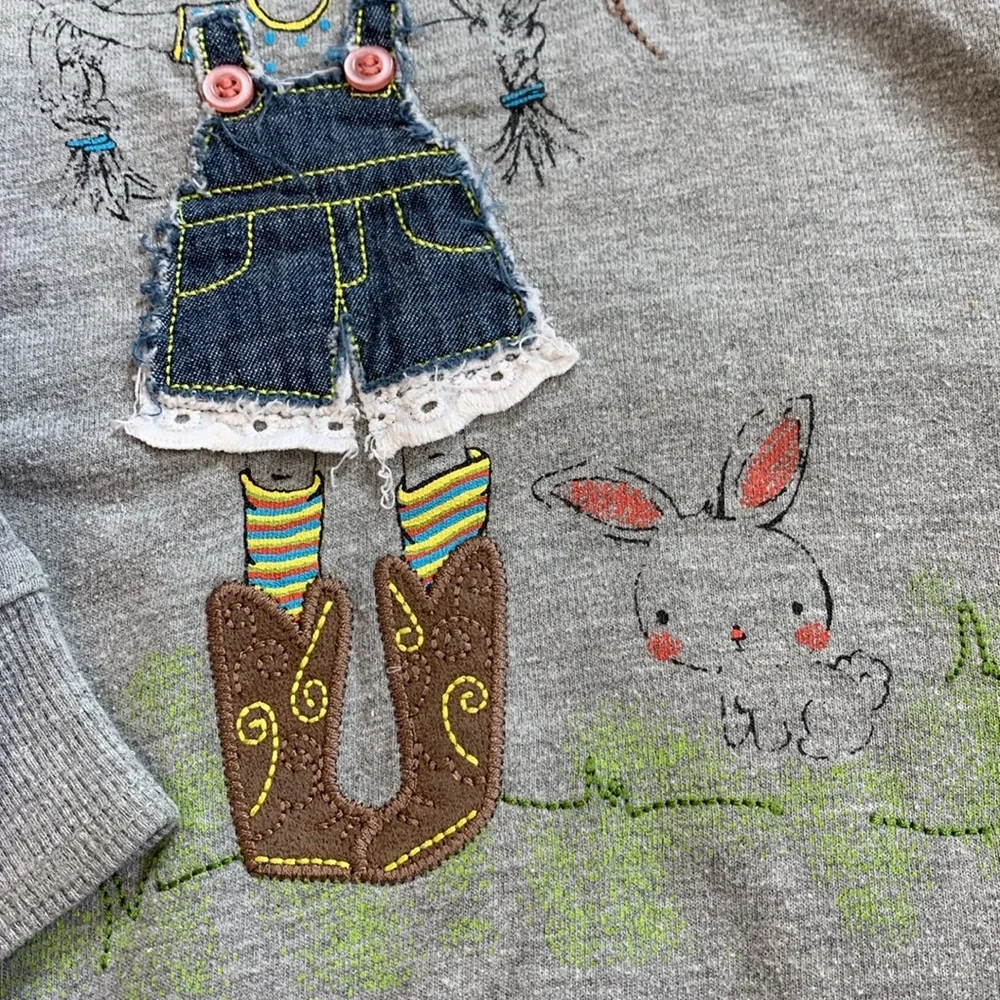Gillian's Closet Long Sweatshirt, Okie Dokie Tee, Circo Leggings